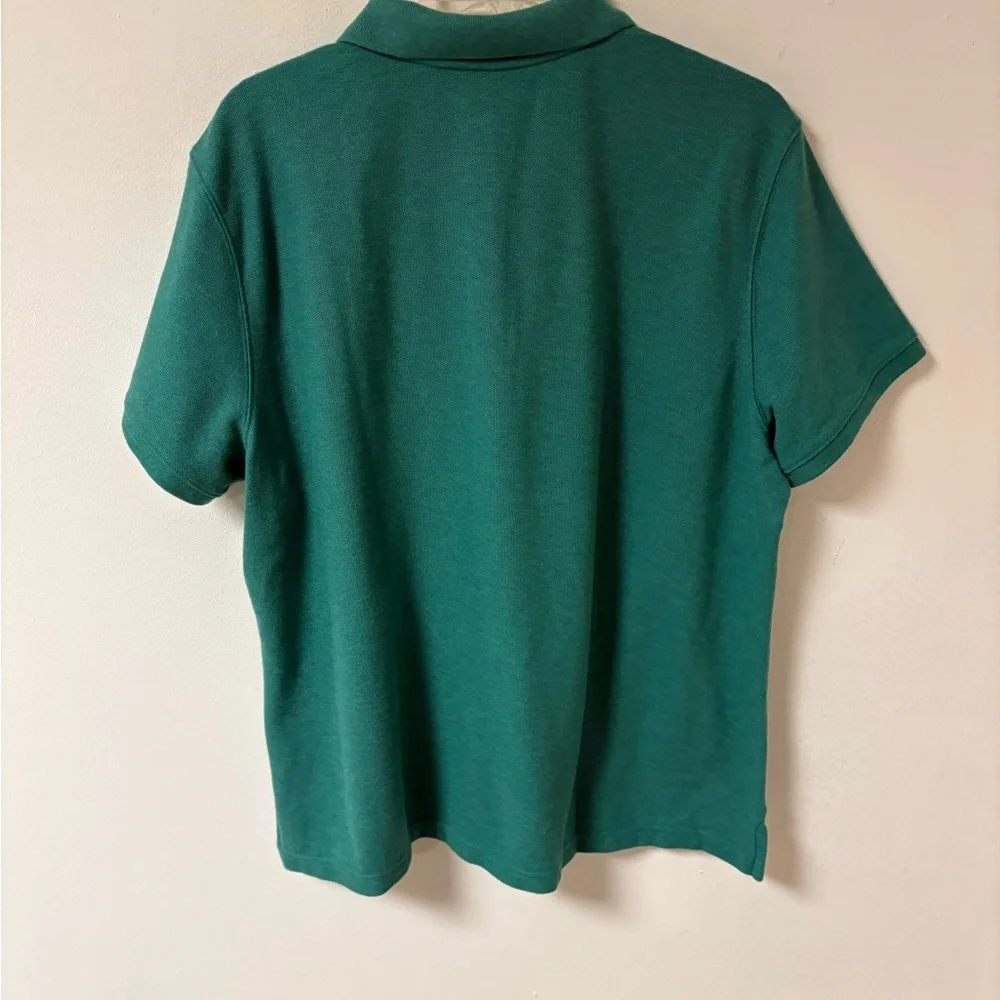 L.L. Bean Womens Teal Polo Shirt Short Sleeve XL NWT - Picture 4 of 12